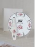 25th Anniversary Cake Plate w/ Server (English) With Gift Box